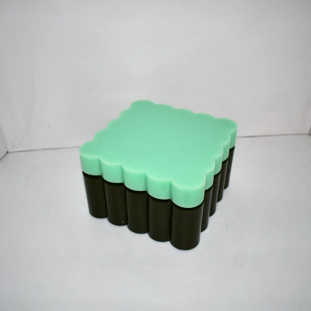 Jonathan Adler Fleur MEDIUM Acrylic Box in Multi #401237939024 NWT